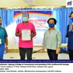 in photo: Juanito “Jojo” Andal,, as one of the beneficiary of Pangkabuhayan sa Pagbangon at Ginhawa Program