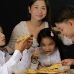in photo: Mompreneur, Ms. Rhose Faith Hayagan together with her children