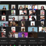 Screen capture of participants of Digital Tuesdays Webinar.