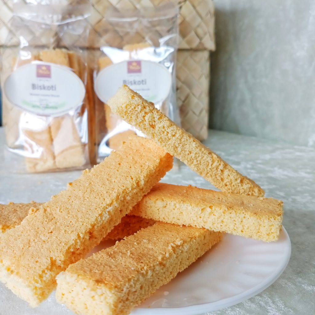 Harito's Biskoti on a plate