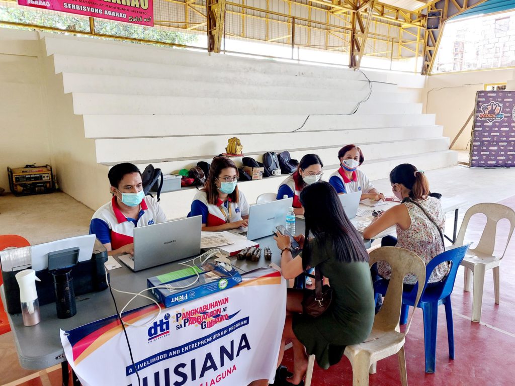 DTI Laguna conducting interview to potential PPG beneficiaries