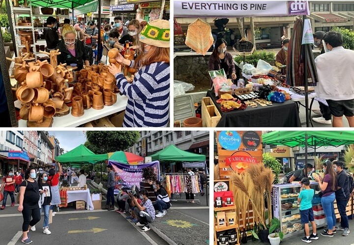 booths featuring various food and non-food items at the city’s Session Road
