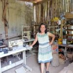 In photo: Ms. Leonila Monedo in her footwear shop