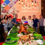 Event photo of Kain Na! with representatives from DTI, DOT, and PCG in Shanghai
