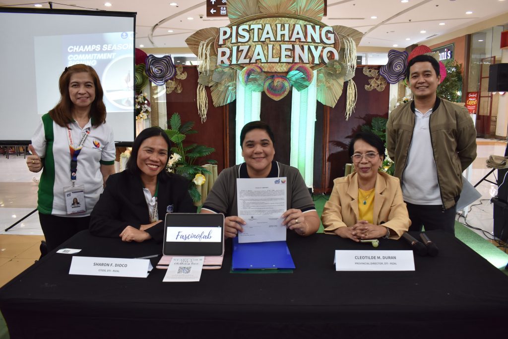 DTI Rizal Ignites Entrepreneurial Growth with CHAMPS Rizal Commitment Signing
