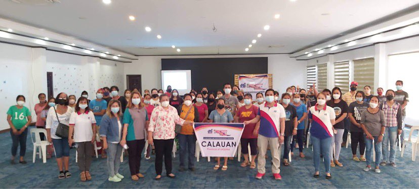 In photo: DTI Laguna together with the PPG beneficiaries from Calauan, Laguna