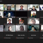 Screen capture of attendees of the webinar.