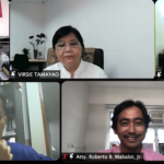 Zoom Screenshot of speakers for TNK webinar on OFW reintegration in Hong Kong