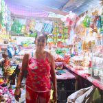 Ms. Anabelle Resurreccion inside her sari-sari store.
