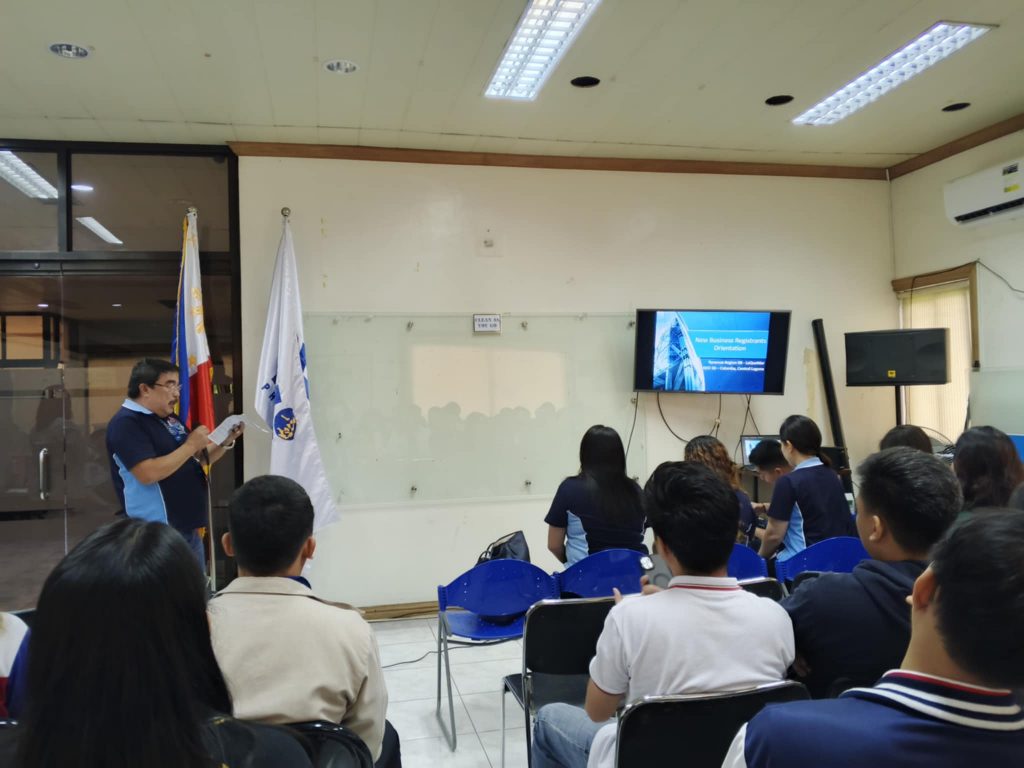 Resource persons from Revenue District Office 056 – Calamba City lead technical sessions on tax obligations and online systems for MSMEs.