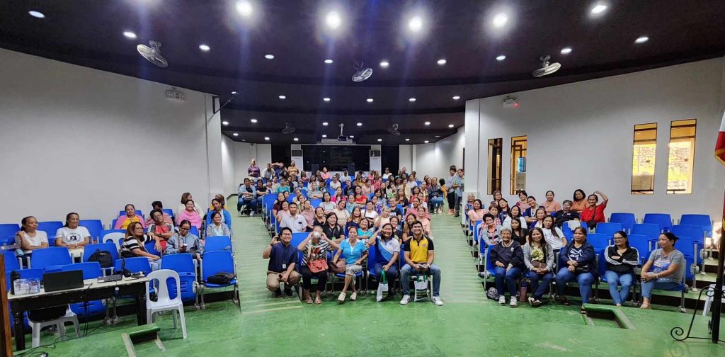 Participants of the DTI-Laguna and CARD-MRI business education seminar attentively listening during the session held in Bay, Laguna.