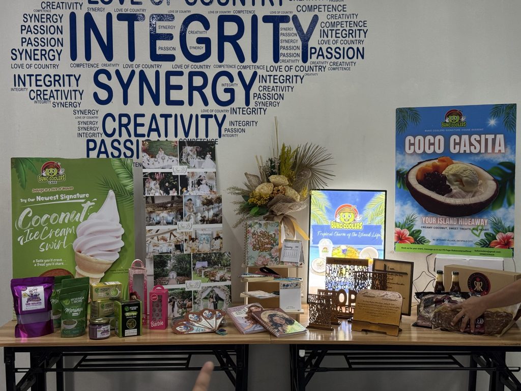 Scenes from the KMME-MME Commitment Signing Ceremony held by DTI Rizal in Antipolo City, featuring selected mentees, program coordinators, and officials during the launch of the 2025 Rizal Multi-Sectoral Batch 2