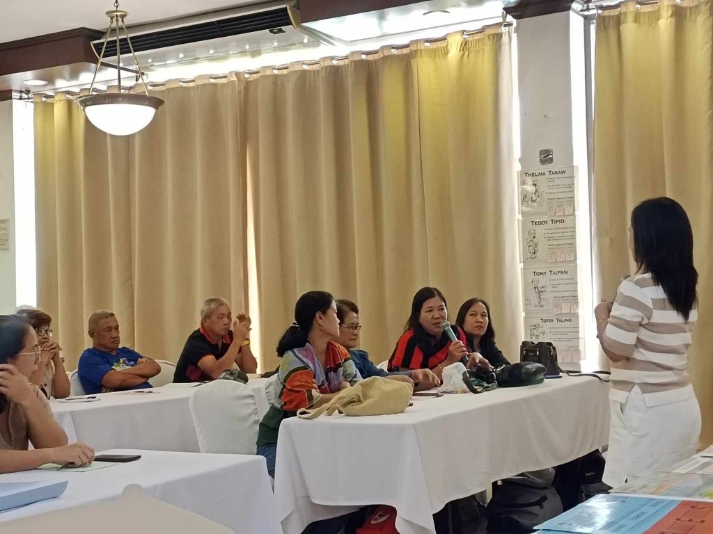 DTI-Laguna conducts BEST Game training for CFIDP coconut farmers in Los Baños, Laguna, enhancing financial literacy and promoting sustainable entrepreneurship through simulation-based learning and cooperative development.