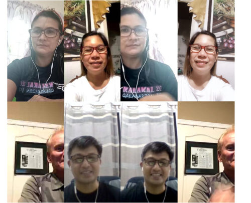 Screen shot of exit meeting participants
