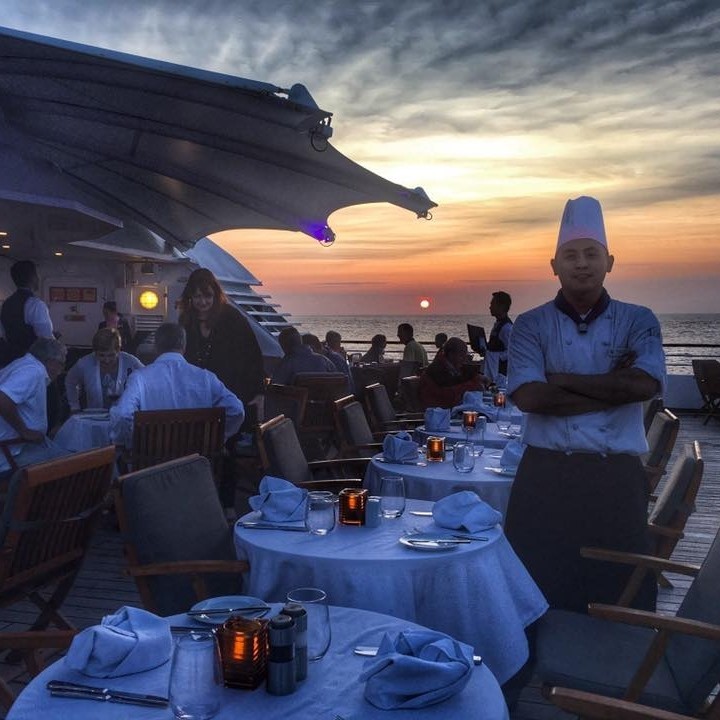 Mr. Jay Gibson Eronico as a Demi Chef de Partie in a cruise ship.