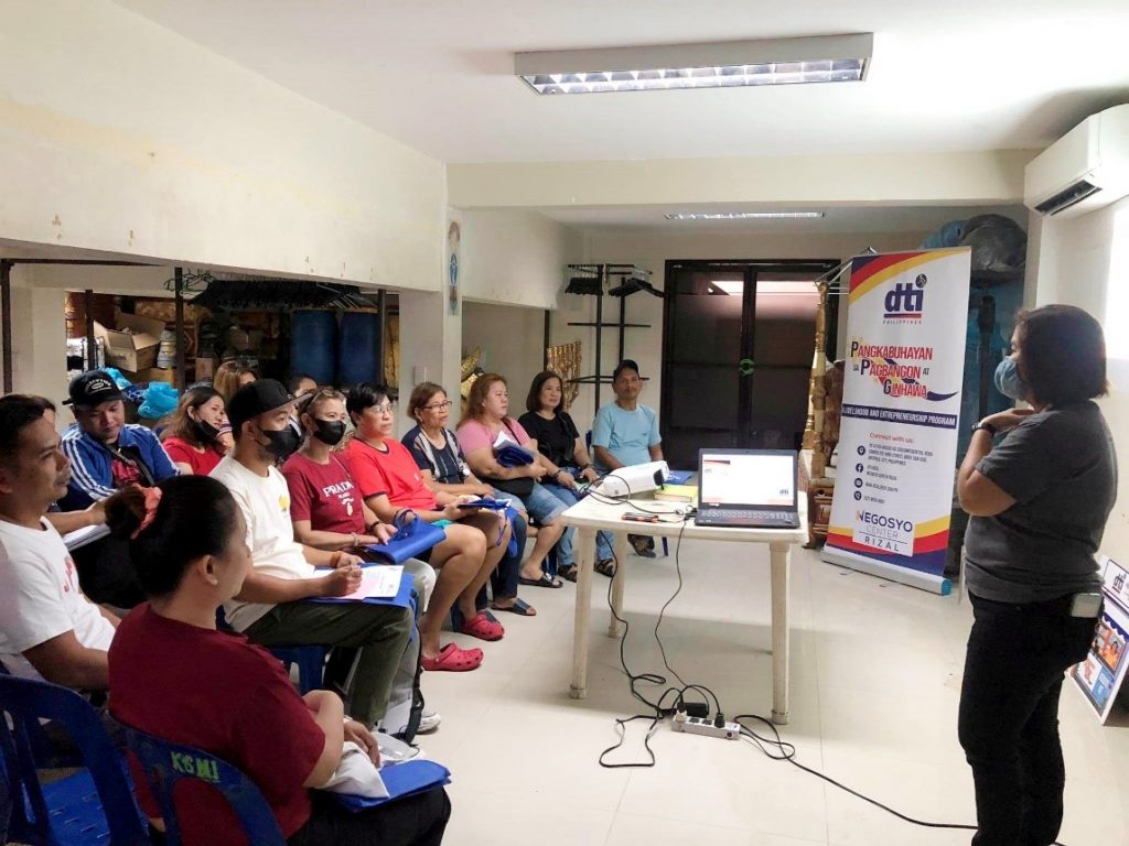 in photo: Food business owners in Cainta, Rizal who attended the PPG program orientation