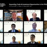 Zoom screenshot of Philippine andn Singapore speakers during the FYIstival organized by DTI Singapore