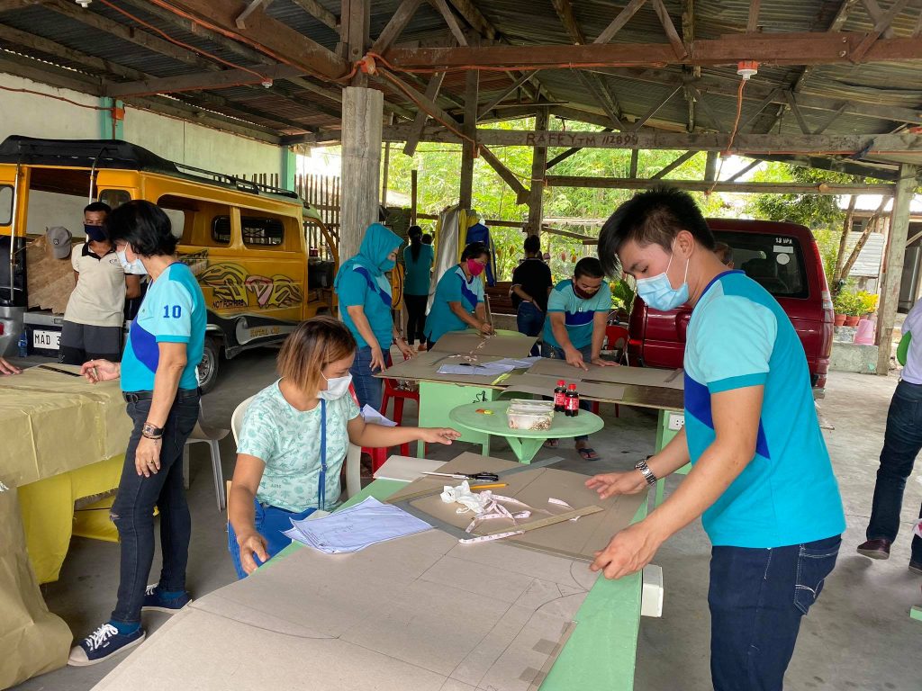 Ongoing pattern making of PPEs