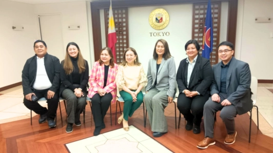 Isabela delegation led by Atty. Elizabeth Binag and DTI Region 2 officials during their courtesy visit to Philippine Ambassador Mylene Garcia-Albano in Tokyo, Japan.