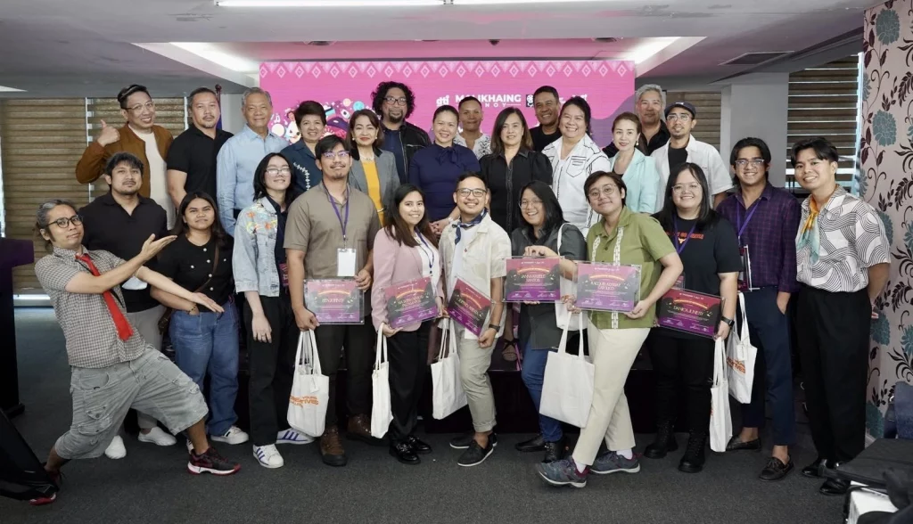 Image showing panelists, mentors, and the top 9 participants during the Post-Animahenasyon: Creative Mentoring and Pitching Competition held on April 30, 2025, in Makati City, Philippines.
