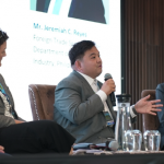 Foreign Trade Service Officer Jeremiah C. Reyes at the panel discussion on regional approach to creative economy