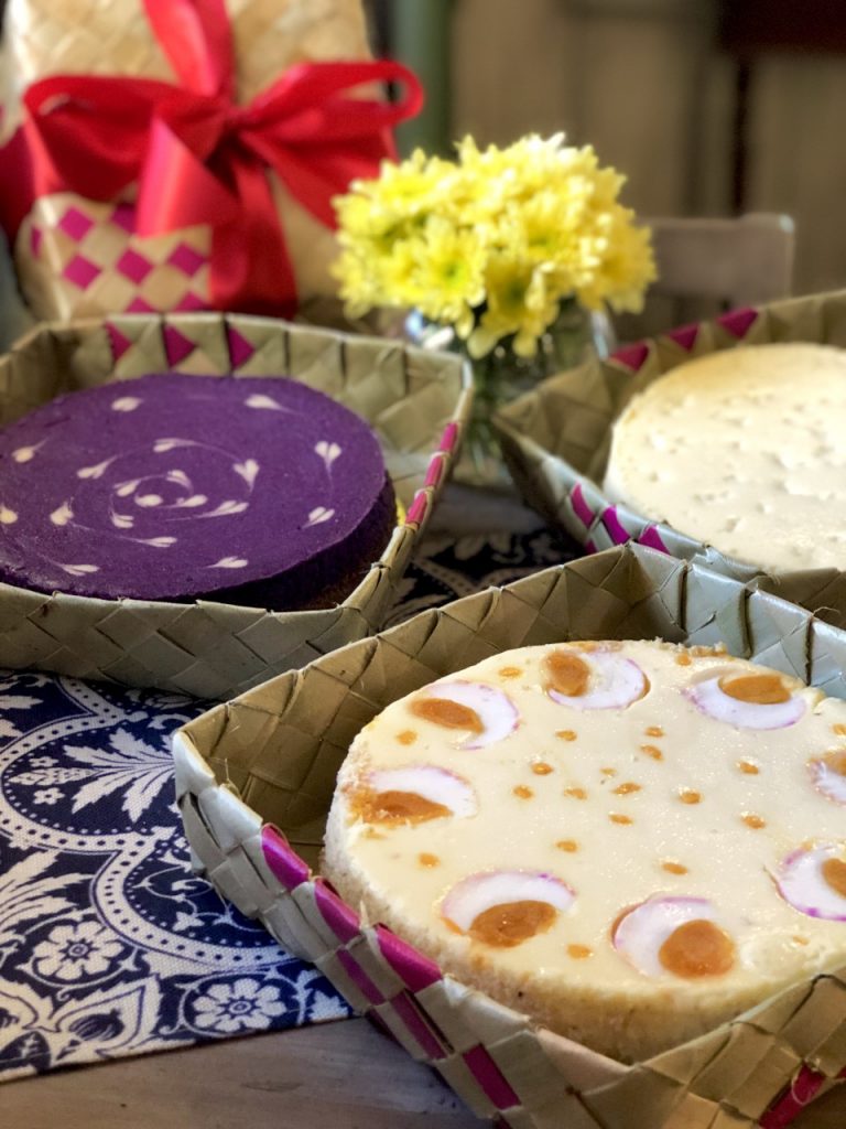 In photo: Santa Cruz Bibingka Cheesecake and Magdalena Tablea Cake by Gel Salonga