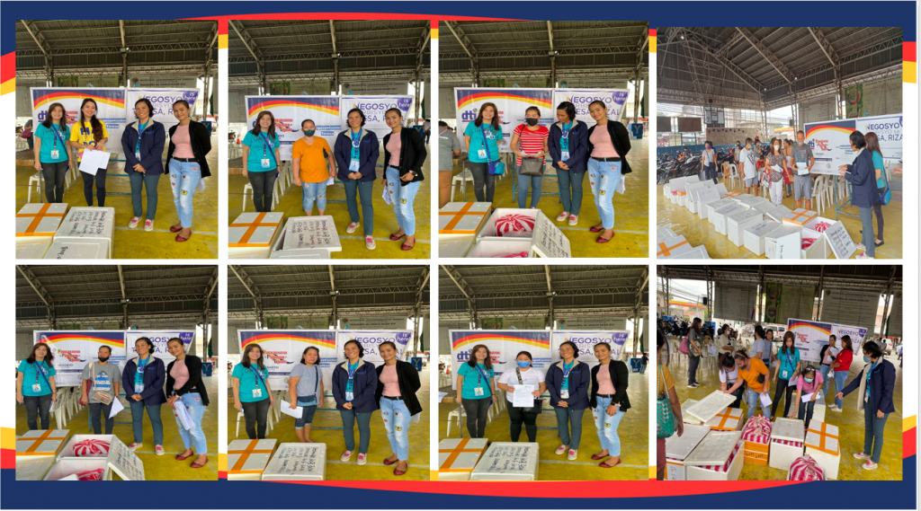 In photo: DTI Rizal together with some of the beneficiaries of livelihood kits in Teresa, Rizal