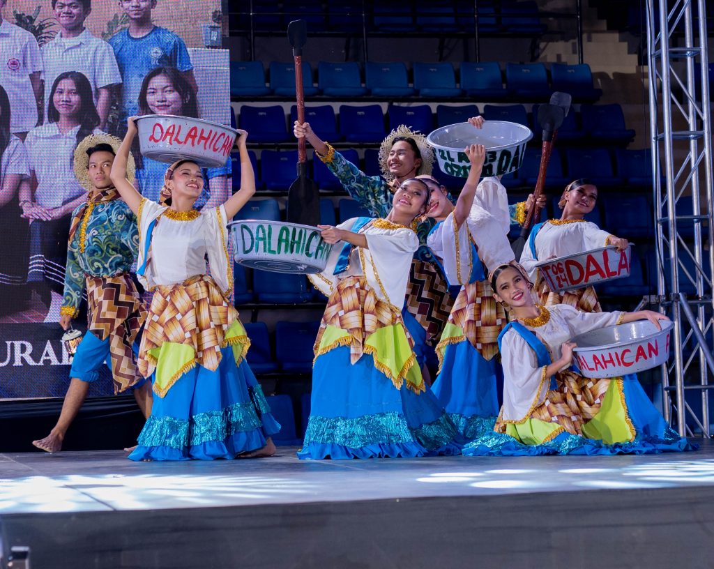 Folk dancers performing at the Likhaang Lucena Festival 2024
