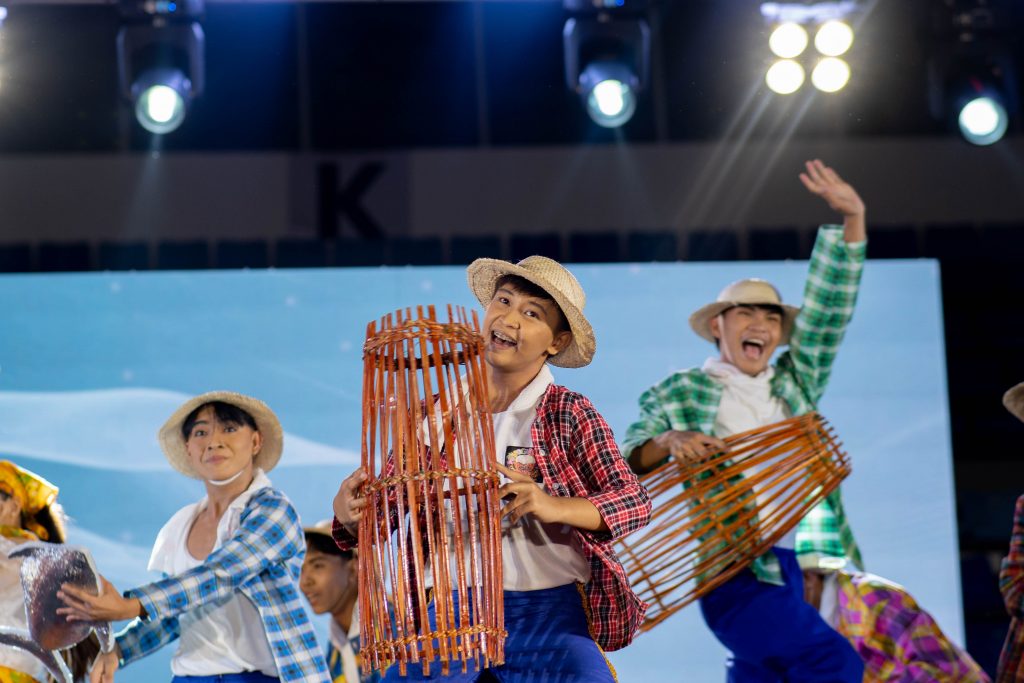 Folk dancers during their performance at the Likhaang Lucena Festival 2024.
