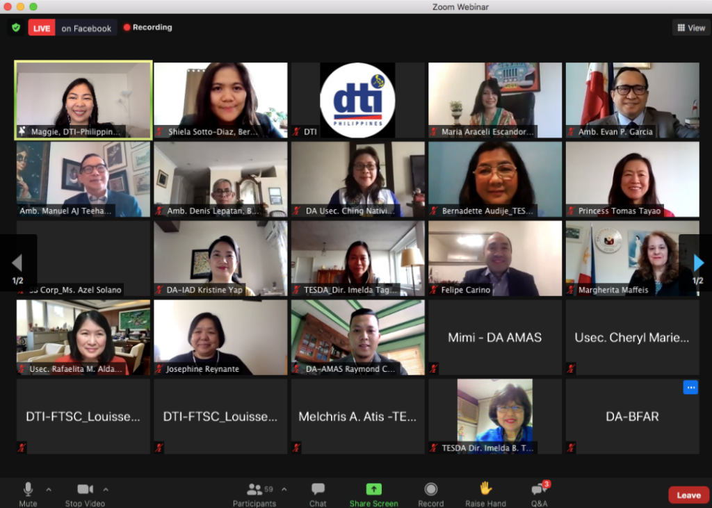 AgriNegosyo for OFs Webinar through Zoom
