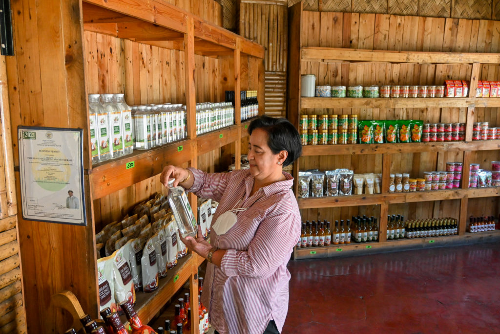 Maureen Pasciolco, 54, owner of Pasciolco-Agri-Ventures, started her business with her husband, Lito Pasciolco, 56, in 1933. Her company maufactures coconut-based products such as coconut jam, coconut vinegar, coconut oil, and many more.