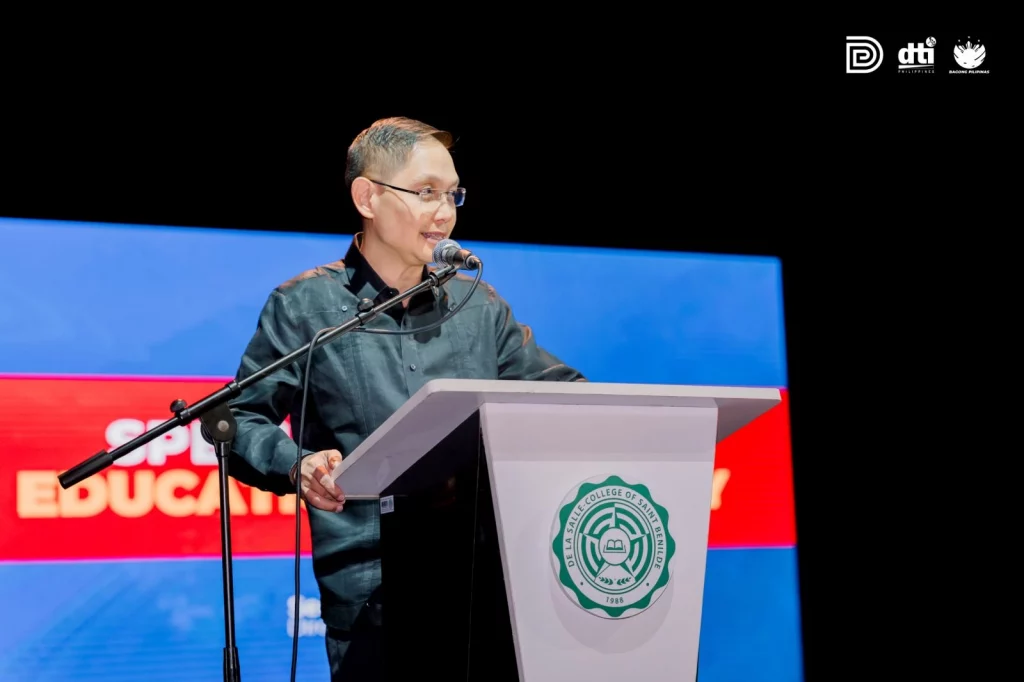 Secretary Jose Francisco Benitez, Director-General of the Technical Education and Skills Development Authority, shares TESDA’s initiatives in embedding design thinking and systems thinking in their Technical and Vocational Education Training.