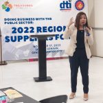 Resource person talks about the use of PhilGEPS for suppliers
