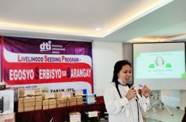 Ms. Agnes O. Luda shares her secrets to success to further inspire the beneficiaries.