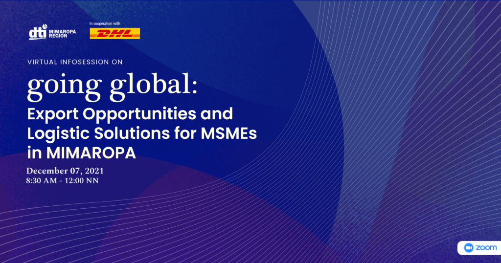 Going Global: Export Opportunities and Logistics Solutions for MSMEs in MIMAROPA