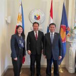 From L-R: PTIC Brussels Commercial Counsellor Magnolia Ashley, DPWH Senior Undersecretary Emil Sadain, Philippine Ambassador to Netherlands Eduardo Malaya.