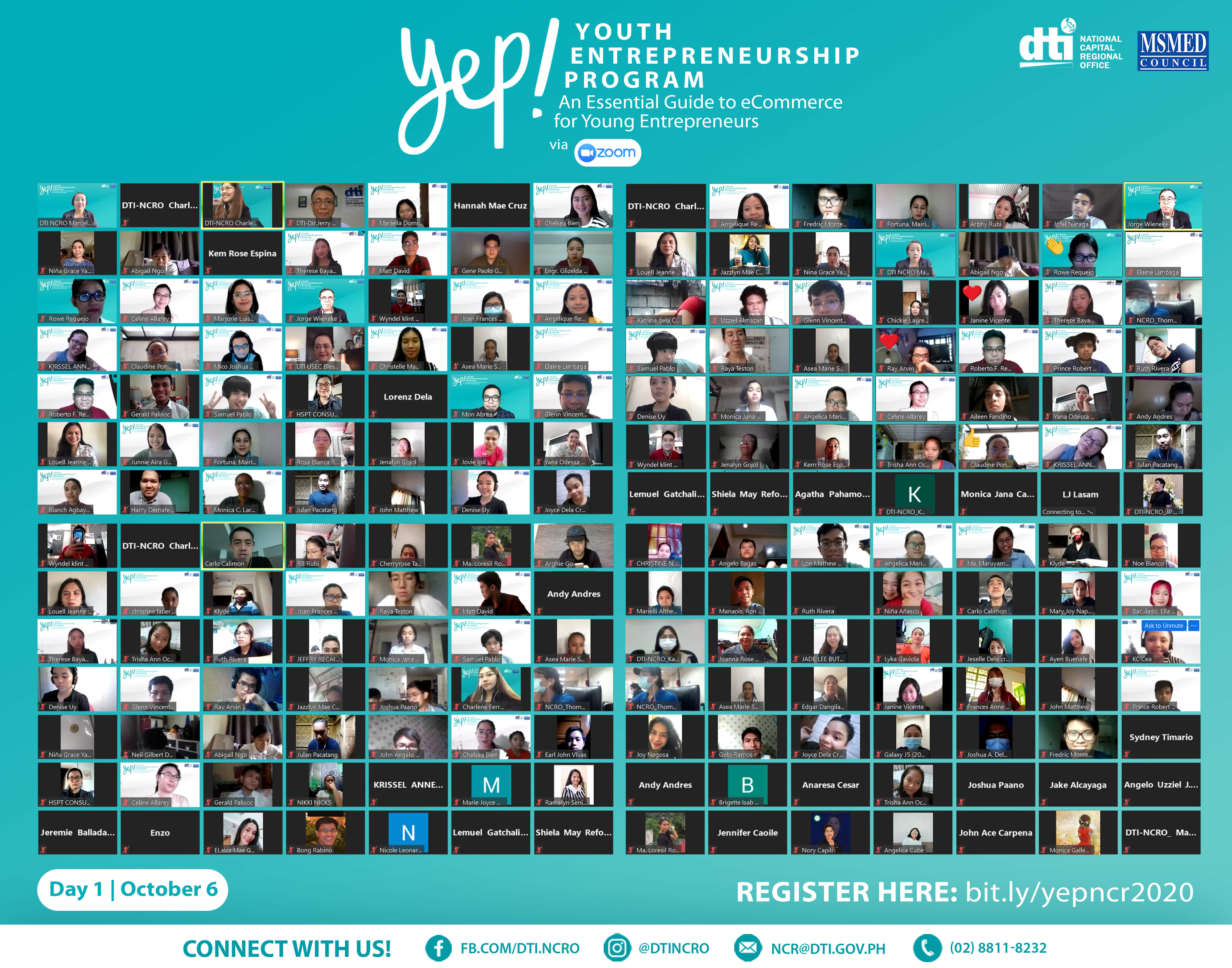 YEPNCR2020 - YEP-Event-Day-1-Screenshot