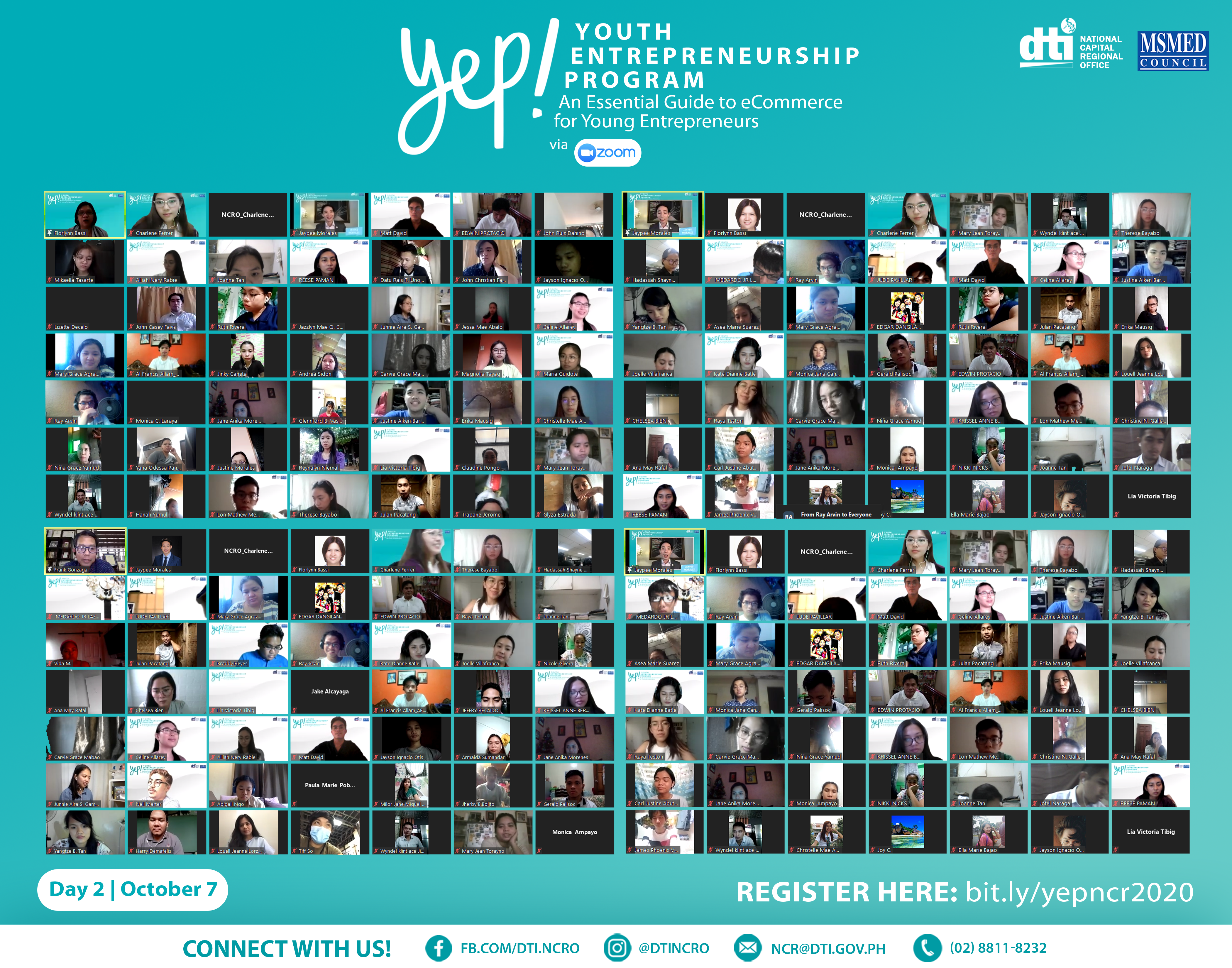 YEPNCR2020 - YEP-Event-Day-2-Screenshot