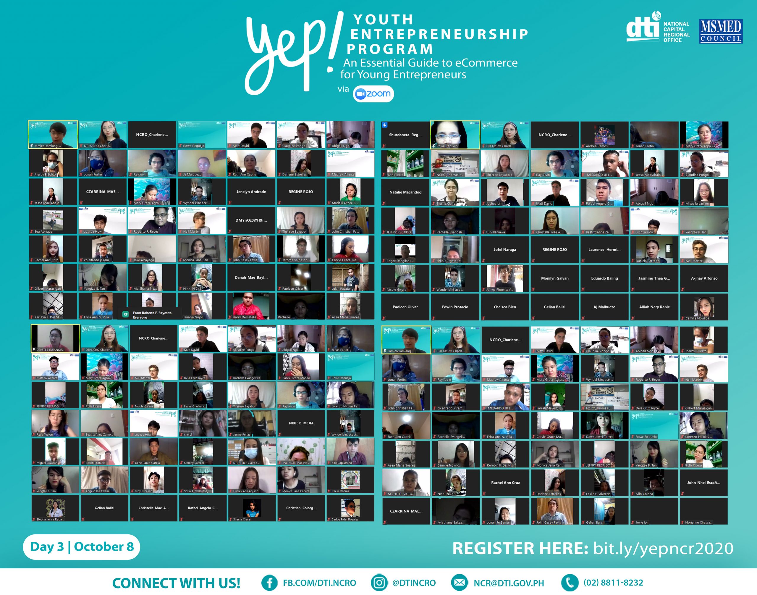 YEPNCR2020 - YEP-Event-Day-3-Screenshot