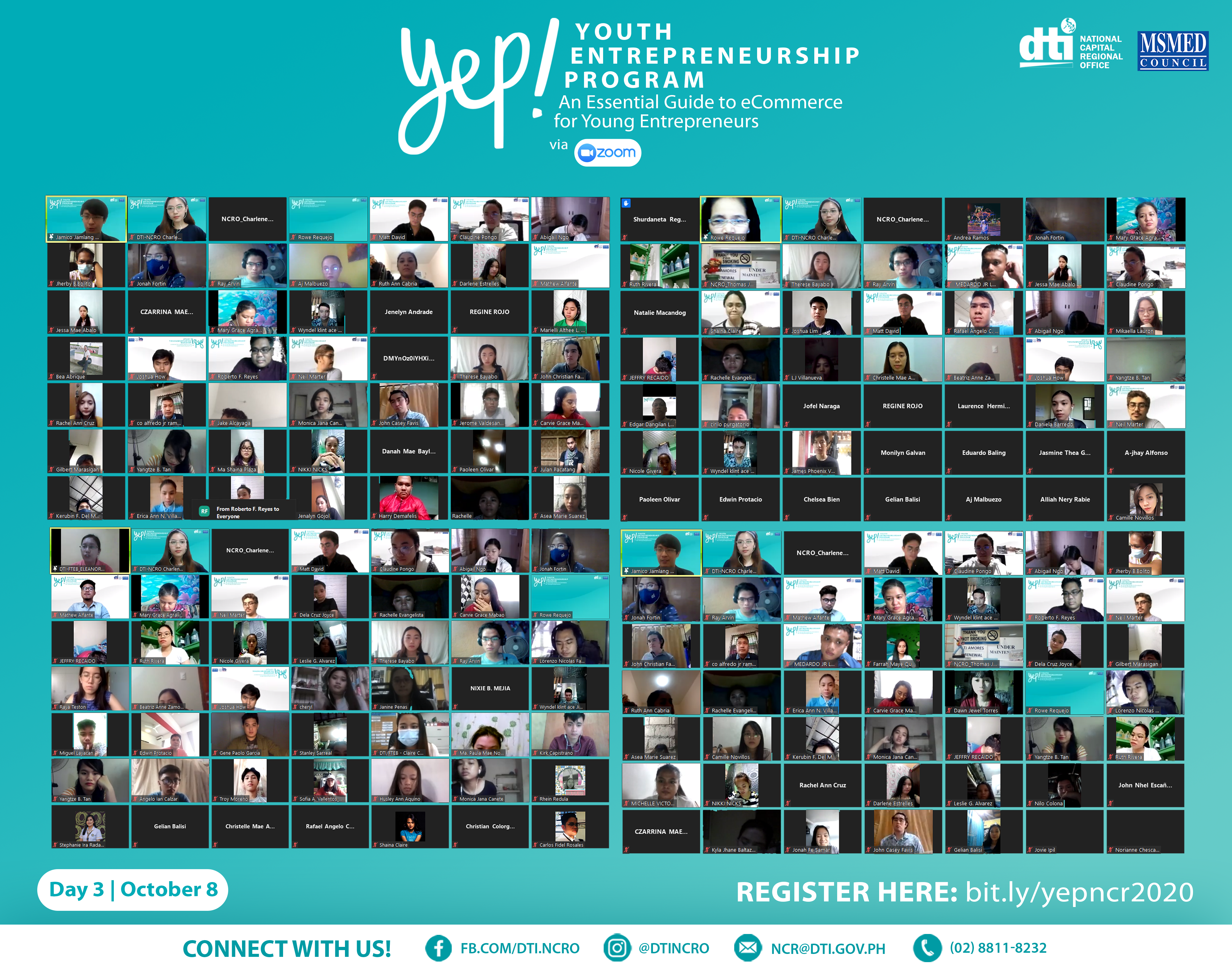 YEPNCR2020 - YEP-Event-Day-3-Screenshot