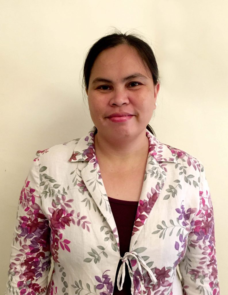 A portrait of Ms. Claire Canilao, owner of Prime of Asia Handicraft