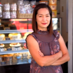 A portrait of Ms. Rojani Abeleda, owner of Honey's Homebakes