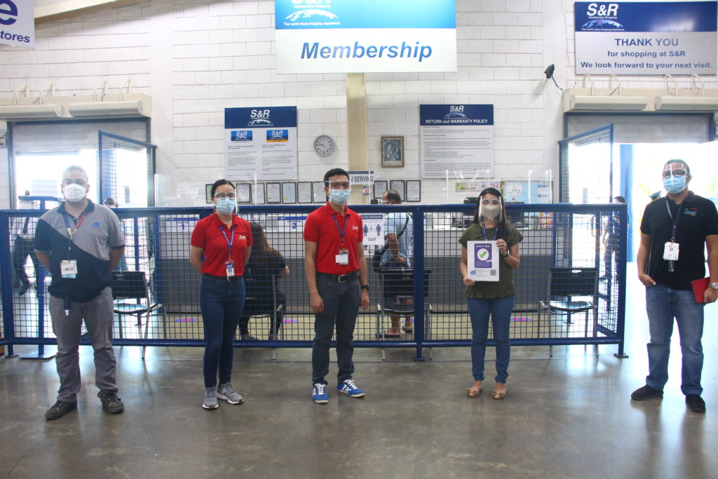 The SNR Membership Shopping is one of the nine local businesses in Davao City that already received the Safety Seal. 