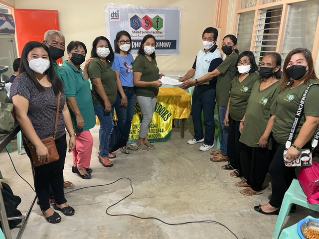 Turnover ceremony of Shared Service Facilities on Sewing and Embroidering for the San Jose Vendors Multi-Purpose Cooperative led by DTI MIMAROPA Regional Director Joel B. Valera and DTI Occidental Mindoro OIC-Provincial Director Nornita S. Guerrero.