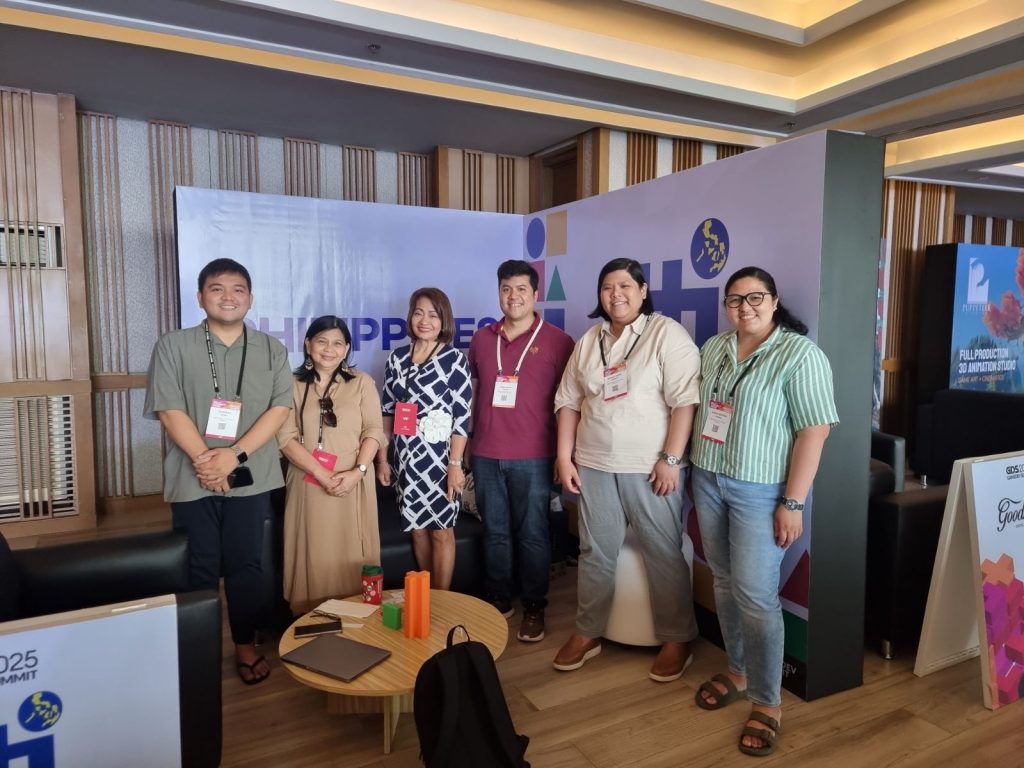 From L-R: FTSO Jeremiah Reyes, DTI-FTSC;  Division Chief Ma. Teresa Loring, DTI-EMB; Mr. Amir Azlan Sapuan, Malaysia Digital Economy Corporation (MDEC); Director Lilian Salonga, DTI-CIG; Director Bianca Sykimte, DTI-EMB; Assistant Director Katrina Rivera; DTI-EMB posing for a photo