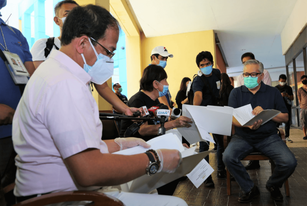 NTF Chief Implementer Sec. Carlito Galvez, Hairstylist Ricky Reyes, and DTI Secretary Ramon Lopez discuss additional health protocols in place in salons and barbershops