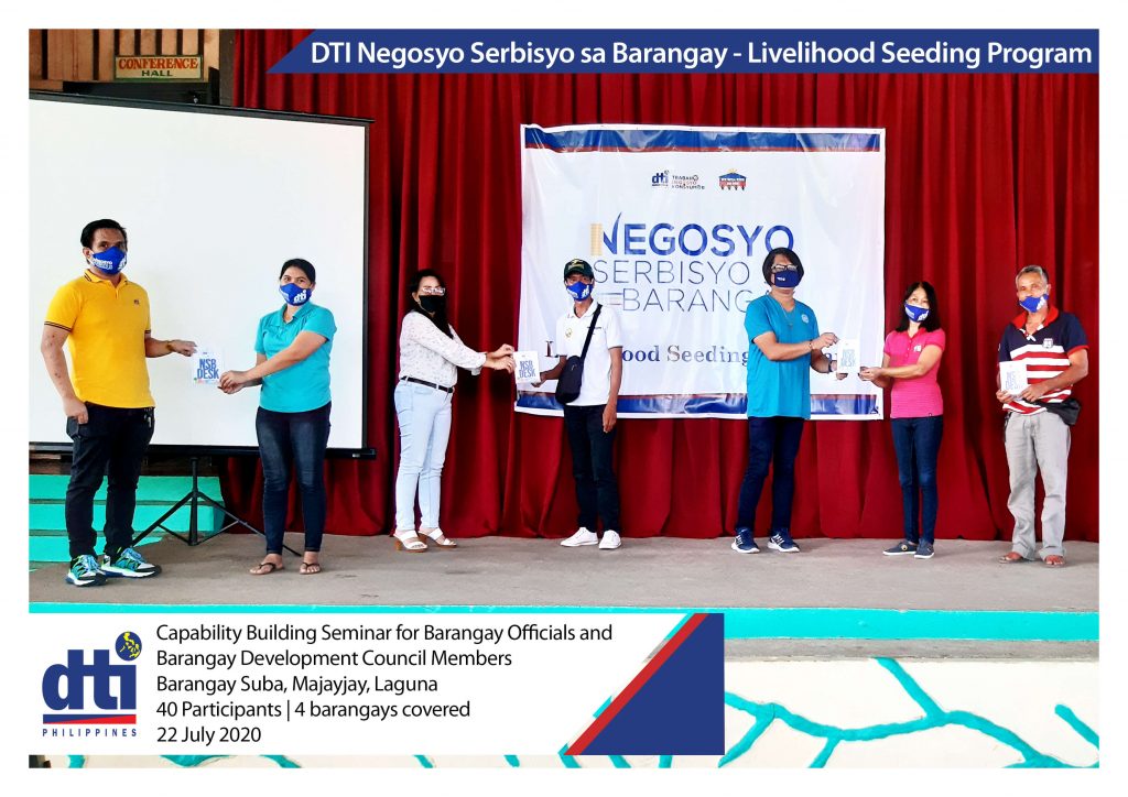 DTI Negosyo sa Barangay Participants