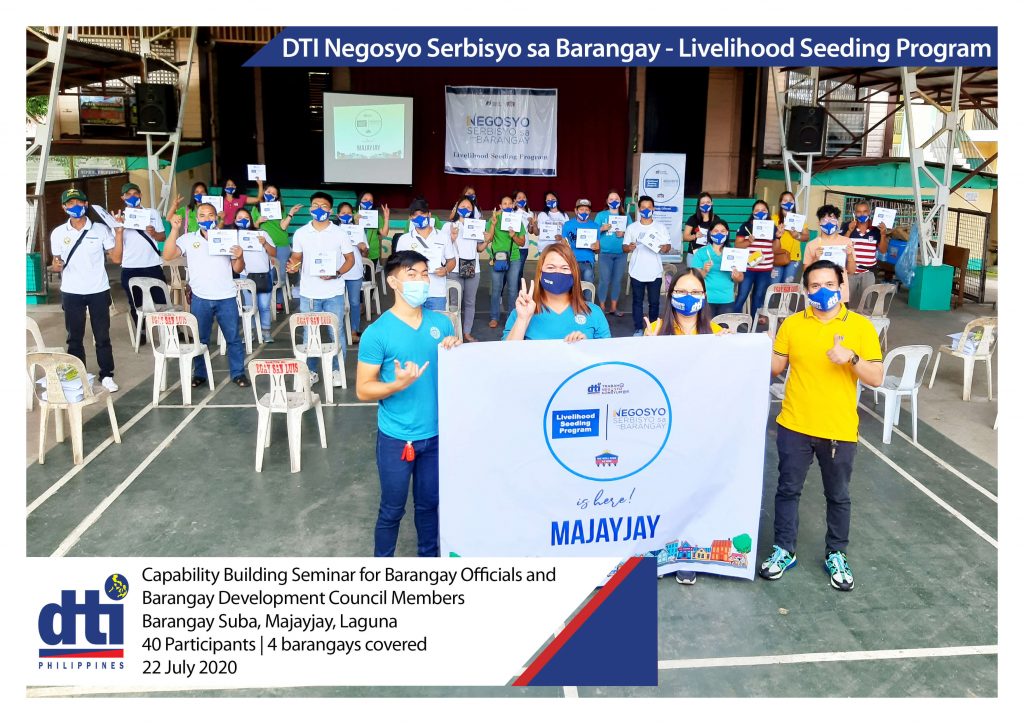 DTI Negosyo sa Barangay Benificiaries