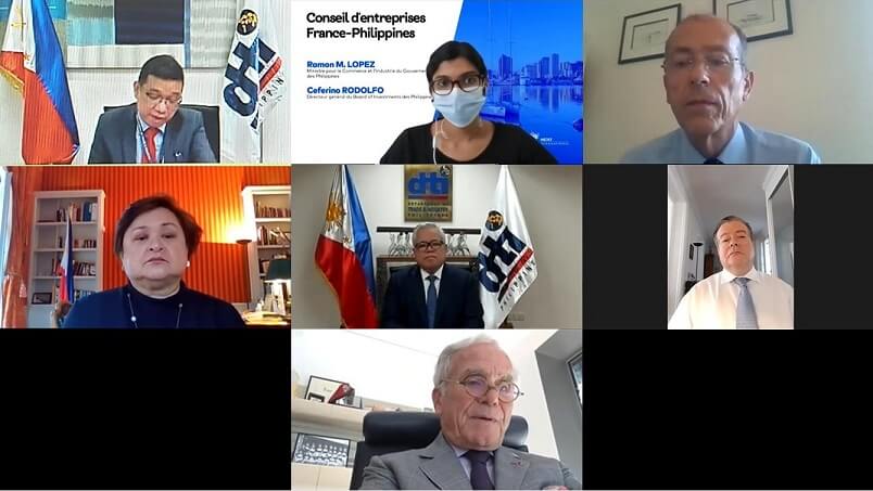 Digital meeting with MEDEF International