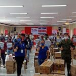 DTI Leyte OIC Prov'l. Director Araceli Larraga and staff, DTI Regional Coordinator for PPG Suzette Pablo, the 93IB, representative from LGU San Isidro, and former rebels who were provided with livelihood kits from DTI